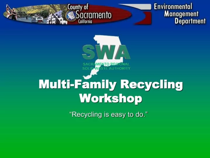 multi family recycling workshop