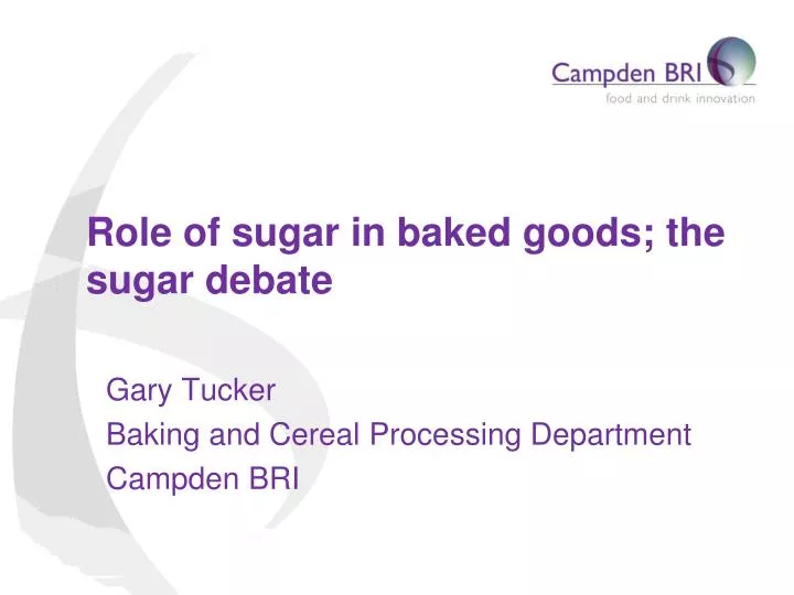 role of sugar in baked goods the sugar debate