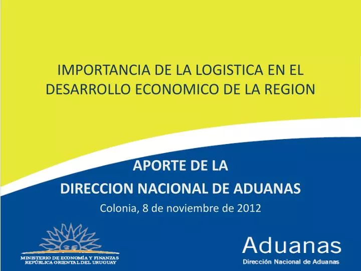 importancia de la logistica en el desarrollo economico de la region