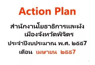 action plan
