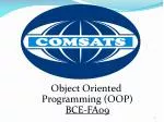 Understanding Object-Oriented Programming: Concepts, Languages, and Java Development - slide 1