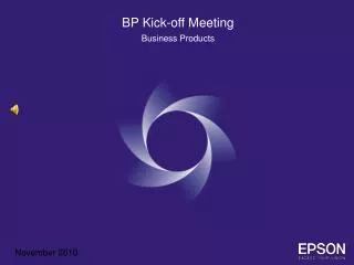 BP Kick-off Meeting