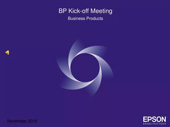 bp kick off meeting