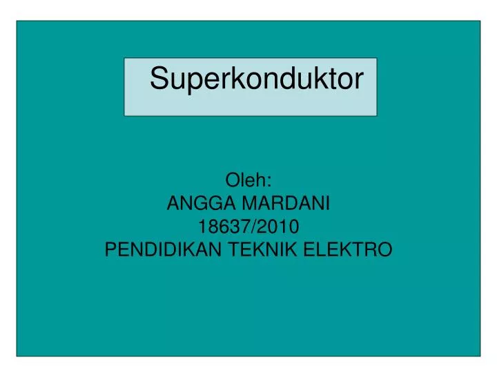 superkonduktor