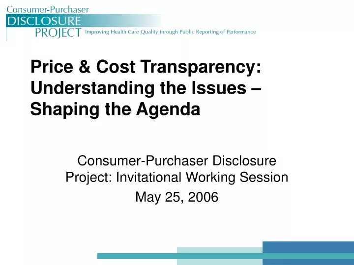 price cost transparency understanding the issues shaping the agenda