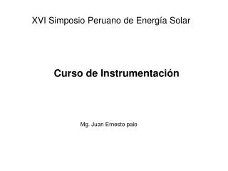curso de instrumentaci n