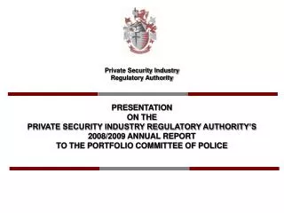 Private Security Industry Regulatory Authority