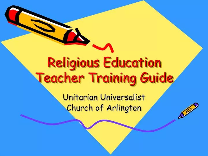 religious education teacher training guide