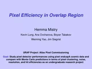 Pixel Efficiency in Overlap Region
