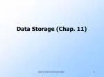 Data Storage (Chap. 11) - slide 1