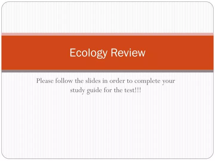 ecology review