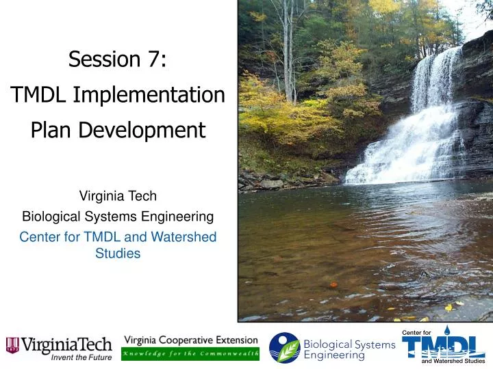 session 7 tmdl implementation plan development