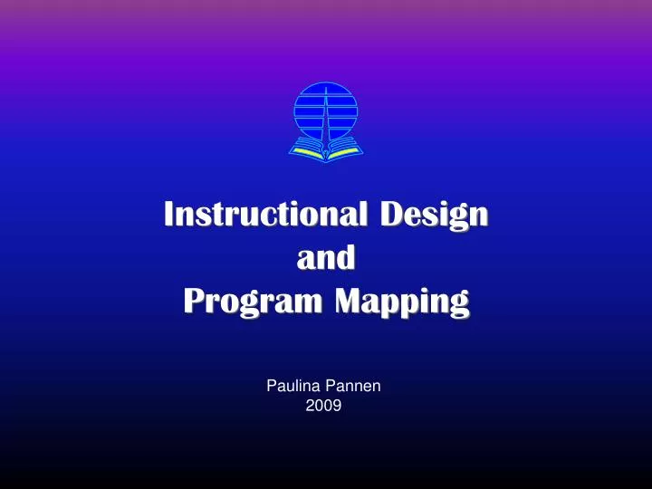 instructional design and program mapping