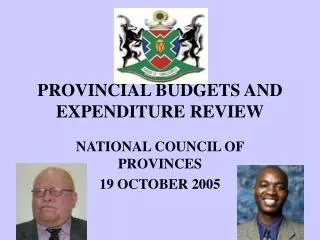 PROVINCIAL BUDGETS AND EXPENDITURE REVIEW