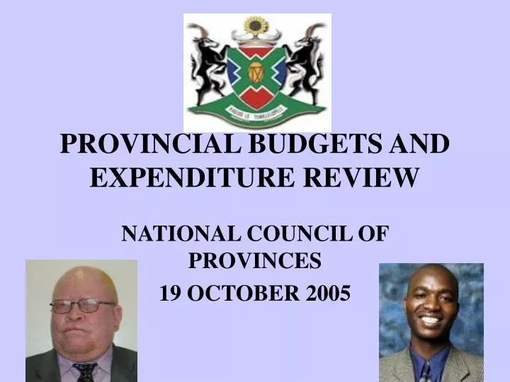 provincial budgets and expenditure review