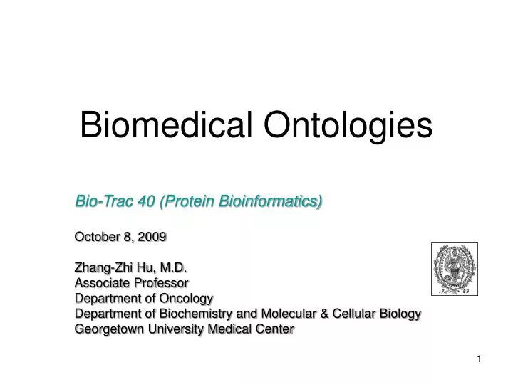 biomedical ontologies