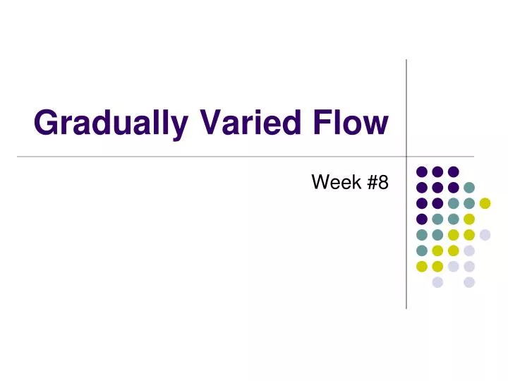 gradually varied flow