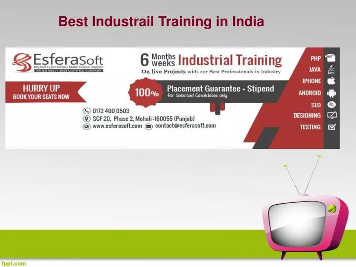 best industrail training in india