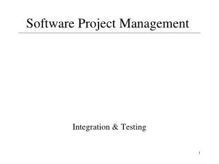 Software Project Management