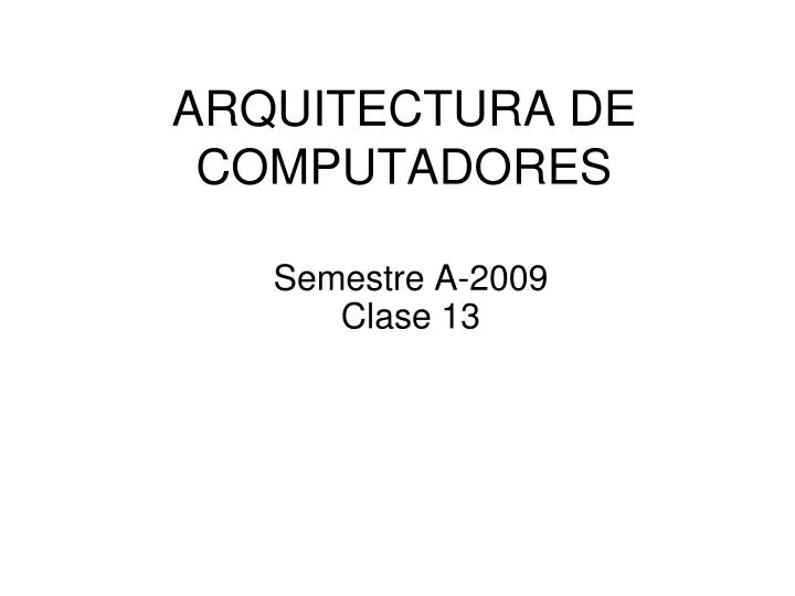 arquitectura de computadores