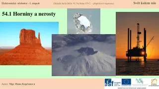 54 1 horniny a nerosty