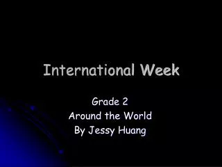 International Week