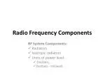 Radio Frequency Components - slide 1