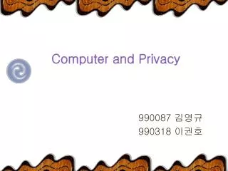 computer and privacy
