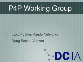 P4P Working Group