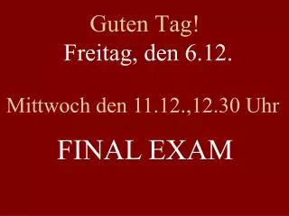 guten tag