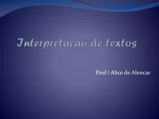 interpreta o de textos