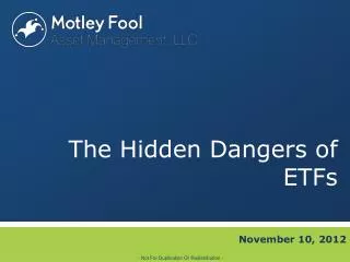 The Hidden Dangers of ETFs