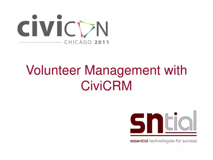 volunteer management with civicrm