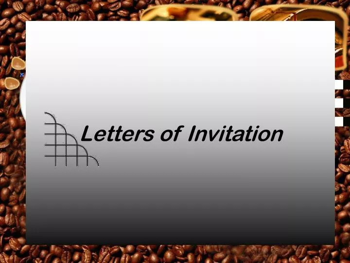 letters of invitation