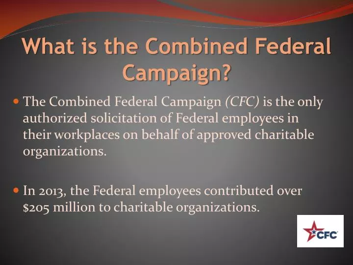 what is the combined federal campaign