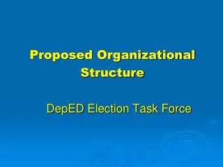 DepED Election Task Force