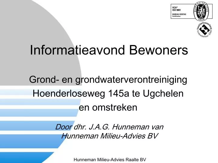 informatieavond bewoners