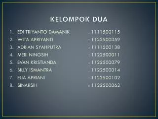 kelompok dua