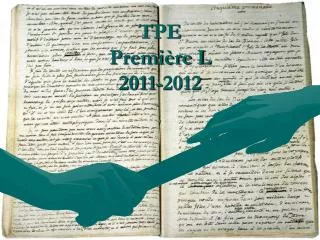 tpe premi re l 2011 2012