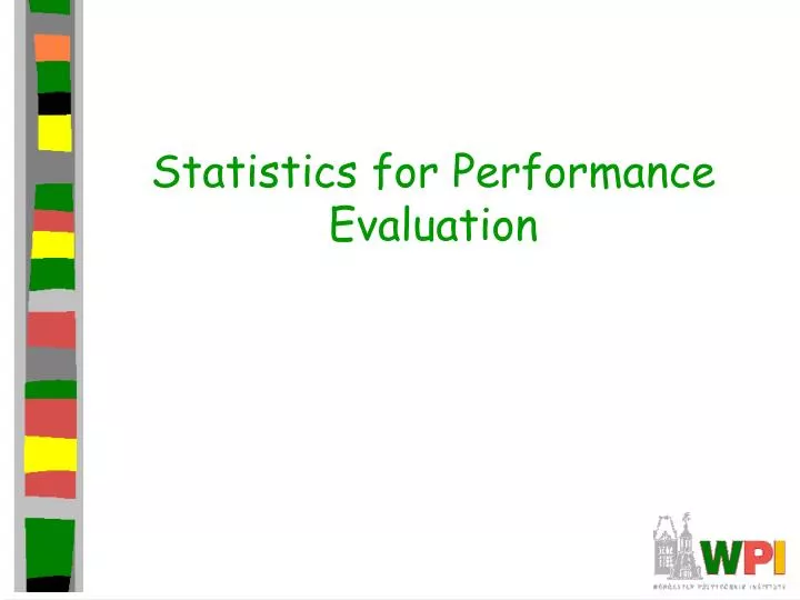 statistics for performance evaluation
