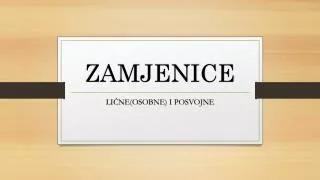 zamjenice