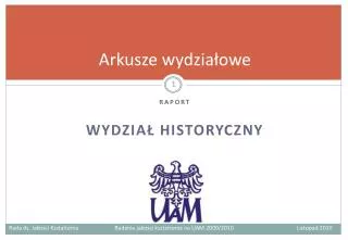 arkusze wydzia owe