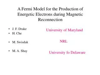 A Fermi Model for the Production of Energetic Electrons during Magnetic Reconnection