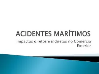 acidentes mar timos