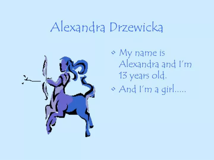alexandra drzewicka