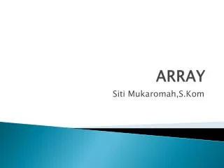 array