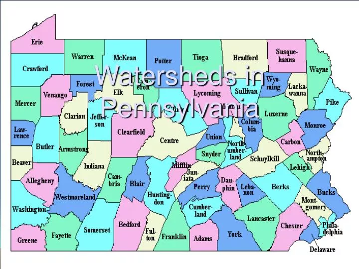 watersheds in pennsylvania