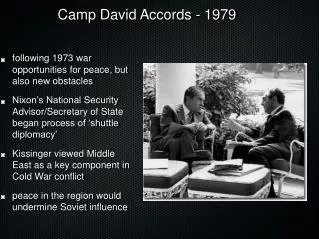 Camp David Accords - 1979