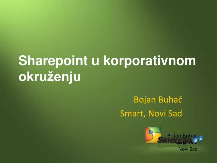 sharepoint u korporativnom okru enju