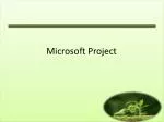 Microsoft Project - slide 1